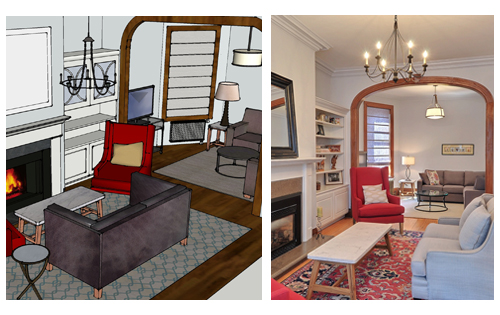 interior designer westmount - living room