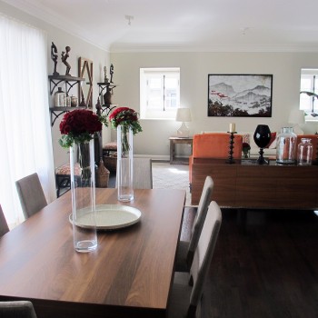 Luxury interior design - Westmount dining area